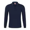 Camisa Polo de Poliéster Camiseta Ropa de Trabajo Manga Larga Cuello Solapa Estampado Logo Bordado Publicidad Camisa Cultural Hombres Mujeres