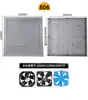 Chassi Protetor do Filtro de Ventilação Zl801 802 803 804 Ventilador Grade do Ventilador Rede Plástica à Prova de Poeira Conjunto