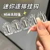 Mini Ganchos Adhesivos Sin Marca para Gabinetes de Espejo de Baño, Puertas, Ganchos Pequeños Montados en Pared para Joyería, Almacenamiento Sin Taladro, Resistentes