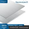 Placa de Policarbonato Placa de PC Placa Resistente a Impacto Transparente 5mm 3mm Telha de PC Cobertura de Telhado Placa para Iluminação Externa Fabricada em Foshan para Uso Externo