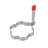 Molde Redondo para Tortilla Creativo con Forma de Corazón de Acero Inoxidable 304, Molde Especial para Huevo Pochado de Cocina