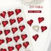 Joyería para uñas con diamantes de imitación de cristal rectangulares de amor rojo brillante con base puntiaguda roja de Año Nuevo chino, venta al por mayor