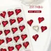 Flash Ano Novo joias de unha chinesas vermelhas atacado Amor vermelho quadrado gordo Fundo pontudo oval em forma de broca de unha de vidro