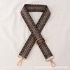 Nova cor étnica jacquard bolsa alça de ombro acessórios bolsa feminina substituição alça de ombro crossbody alça de ombro ajustável