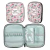 Amazon Herramienta de Ganchillo Bolsa de Cosméticos Tejido Impreso Set de Agujas para Suéter de Ganchillo DIY Bolsa de Ganchillo Floral