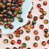8mm/10mm Contas de vidro de Natal Contas de pipoca Calcedônia Contas redondas Pulseira DIY feita à mão Material de colar