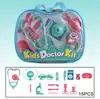 Casa de Juegos Educativa para Educación Infantil Transfronteriza, Set de Juguetes de Herramientas Médicas de Simulación, Caja de Almacenamiento para Juego de Roles, Escucha e Inyección