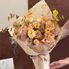 Papel Dongba teñido tie-dye y acuarela, bordes irregulares rasgados a mano, papel de regalo floral, papel especial, papel de regalo para flores de florería, en stock al por mayor