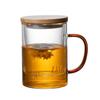Taza de Separación de Agua y Té, Taza de Té de Vidrio Engrosado con Tapa, Taza Transparente con Filtro para Té de Flores, Taza de Té Verde para Oficina