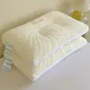 Almohada de Seda de Hielo y Látex Ultra Suave y Fresca de Verano para Adultos, Soporte Cervical y Ayuda para Dormir, Núcleo de Látex para Uso en Casa, Almohada Unisex