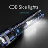 Linterna Mini LED Exterior Multifunción Recargable Foco Portátil Larga Vida Luz Lateral Cob Luz Fuerte Linterna