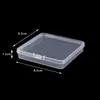 Caja Cuadrada Pequeña Transparente con Tapa, Caja de Herramientas, Manicura, Uñas Postizas, Caja de Plástico, Juguetes, Accesorios, Caja de Embalaje para Exportación Transfronteriza