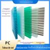 Transparente de camada dupla Sunshine board fábrica atacado estufa iluminação canopy retardador de chama insonorização oco pc Sunshine board