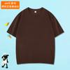 Camiseta infantil de algodón peinado de 200 g de una generación, suelta, de manga corta, de color liso, de media manga, ropa de clase, disfraces, se puede imprimir el logotipo.