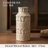 Vaso bule vintage estilo wabi-sabi, ornamento de cerâmica de arte de nicho para sala de estar, decoração retrô, arranjo de flores secas, armazenamento de água