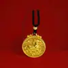 Colgante Tradicional Vietnamita de Oro Arena Resistente al Fuego y que no se Desvanece para el Año del Caballo, Simbolizando el Éxito, Se Puede Quemar, Joyería de Oro Arena