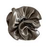 Scrunchie Grande de Doble Capa con Borde de Satén de Alta Gama Estilo Coreano para Mujer, Elegante Liga para el Cabello para Cola de Caballo