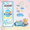 Nuevas pegatinas luminosas Sanrio Jenga 3D en relieve para decoración de escenas, pegatinas decorativas de dibujos animados de cristal tridimensional para cuadernos