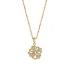 Collar Transfronterizo Rotatorio de Cruz de Acero de Titanio Europeo y Americano, Diseño de Nicho, Simple y Moderno, Accesorios de Joyería Estilo Retro