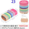 Cuerda para el pelo grande de rombo de 5 cm, anillo para el pelo, cuerda para el pelo de alto nivel, caja transparente de cristal rectangular para mujer, 20 cuerdas para la cabeza