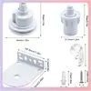 Controlador de Cabezal para Persiana Enrollable de 32 mm, Cabezal para Cortina de Cadena de Bolitas, Cadena de Bolitas Incluida, Accesorios para Cortinas
