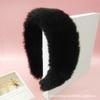 Venta al por mayor de fábrica de diadema ancha de felpa, estilo coreano, lavado simple, color sólido, cueva para el cabello, Joker, primavera y otoño, diadema de ala ancha, accesorios para el cabello para mujeres