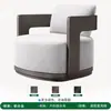 Sofá de Teca para Exterior Pátio Villa Jardim Hotel Pousada Conjunto de Lazer ao Ar Livre À Prova d'Água Prova de Sol Rh Furniture