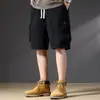 Verano Retro Nuevos Holgados Modernos Casuales Algodón Ropa de Trabajo Shorts Hombres Talla Grande Deportivos Pierna Ancha Exteriores Bermudas