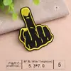 Parches Bordados para Computadora al por Mayor 23 Insignias Pegatinas de Tela Bordadas Números Letras Dedo Medio Seis Parches Bordados Decoración de Ropa de Marca de Moda