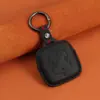 Capa de Couro Genuíno para Chaveiro de Carro Zeekr 001/007/009/X Chave Bluetooth Inteligente, Estojo Protetor de Chave de Couro de Vaca Costurado à Mão com Argola de Metal, Suporte de Chave à Prova de Choque Anti-Riscos