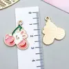 Pendente de Coelho Branco Pingando Óleo Branco Cenoura Pingente de Liga Chaveiro DIY Pulseira Colar Acessórios de Joias