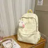 Mochila Escolar de Gran Capacidad para Campus Femenina Estilo K Estudiante de Secundaria Simple Tie-Dye Mochila para Estudiante de Preparatoria Estilo Ins Mochila Estilo Japonés