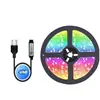 Tiras de Luces LED RGB USB 5050/2835, Sincronización de Música con App Bluetooth, Temporizador Regulable con Control Remoto IR, Luz Ambiental Autoadhesiva, Lámpara Decorativa Cambiante de Color para TV Habitación, Certificado CE ROHS FCC