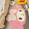 Alfombra de dibujos animados My Melody alfombra de noche girly alfombrilla de suelo cesta colgante para tocador cojín alfombrilla decorativa para habitación de niña