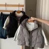 Chaleco de plumón para niños 2026 Invierno Nuevo Estilo de Moda para Niños y Niñas, Color Sólido 90% Plumón de Pato Blanco Chaleco sin Mangas para Ropa de Abrigo