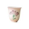 Taza de Té Kung Fu Morada Degradada con Flor de Clavel Tallada Taza Campana para Beber Té en Casa Taza de Té Individual Juego de Té Cerámico Taza de Té