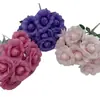 Buquê de Rosas Artificiais com 9 Pétalas, Decoração de Casamento, Flores Artificiais para Arranjo de Sala de Estar, Material para Arranjo de Flores, Várias Cores Disponíveis