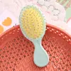 Peine de Air Bag Lindo para Niños Pintura de Goma Rosa Peine con Cojín de Aire Conveniente Peine de Masaje Capilar con Patrón DIY Venta al por Mayor para Mujeres