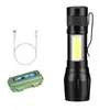 Linterna Portátil Mini Luz Fuerte Recargable Larga Duración de Batería Exterior Ultra Largo Alcance Portátil Duradera Luz Led