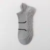 Calcetines deportivos de tobillo para hombre 7A antibacterianos para verano, absorbentes de sudor, resistentes al olor, con suela de masaje, calcetines cortos de algodón, calcetines de running amortiguadores
