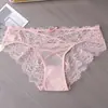 Panty Cruzado de Encaje Puro Deseo Tentación Sexy Lazo Verano Tiro Bajo Braguitas de Chica Procesamiento y Venta al por Mayor 1055