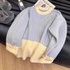 Blue Heavy Industry Cuff Beaded Soft Waxy Knitted Sweater Feminino 2024 Outono e Inverno Nova Base de Emagrecimento