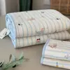Exportado a Corea, Juego de Tres Piezas de Cubre Cama de Algodón Doble Cara, Colcha de Algodón Acolchada de Cuatro Estaciones Antideslizante Libre de Arrugas, Colchoneta de Tatami