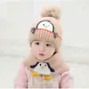 Gorro Infantil para Otoño e Invierno, Lindo y Adorable Gorro de Lana Tejida para Niños, Grueso y Cálido con Protección para los Oídos a Prueba de Viento para Niñas