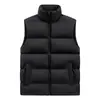 Chalecos lisos al por mayor para hombre, otoño e invierno, forrados de polar, engrosados, cálidos y que generan calor, chalecos de talla grande