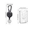 Mosquetão Preto em Estoque Hexagonal Chaveiro de Metal Fácil de Puxar Pingente para Mochila Clipe para Mochila Anti-Perda Fivela Fácil de Puxar