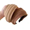 Faixa de Cabeça Veludo Vintage Curta de Aba Larga para Mulheres, Novo Estilo para Início de Outono, Faixa de Cabelo Versátil de Coroa Alta para Sair, Acessório de Cabelo Presilha
