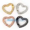 R02 Acessórios para Joias DIY Cobre Puro Microincrustado com Diamantes, Fecho de Mola que Pode Ser Aberto e Fechado, Pulseira, Fecho de Colar