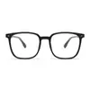 Gafas Xiaohongshu para Hombres con Miopía, Marco Cuadrado Negro para Mujeres, Luz Azul Anti-Reflejo, UV, Gafas de Miopía de Colores Cambiantes de Moda