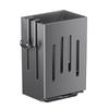 Caja de almacenamiento para palillos, escurridor, cuchara para el hogar, jaula para palillos, cesta, soporte para palillos, estante de almacenamiento de cocina, sin perforaciones, montaje en pared
